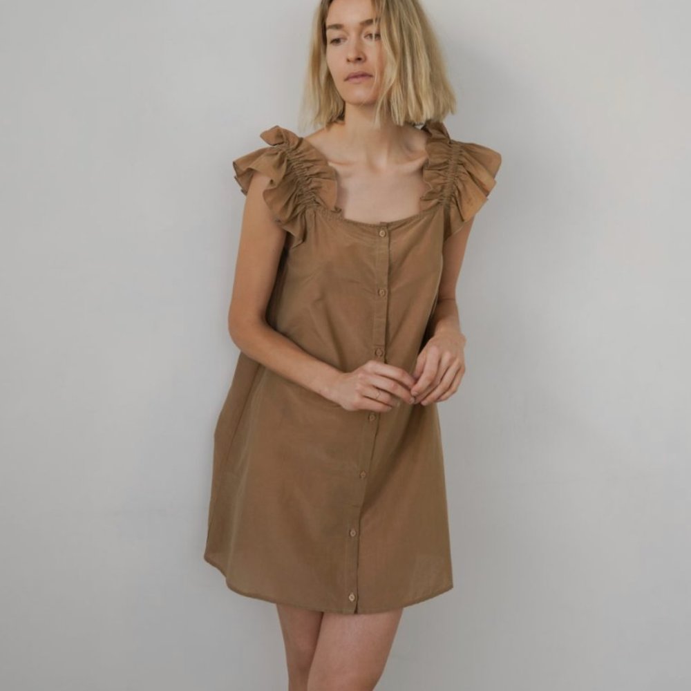 Unique Zii Ropa - Halie Dress with Ruffle Sleeve